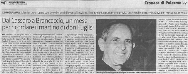 Dal Cassaro a Brancaccio, un mese per ricordare il martirio di don Puglisi