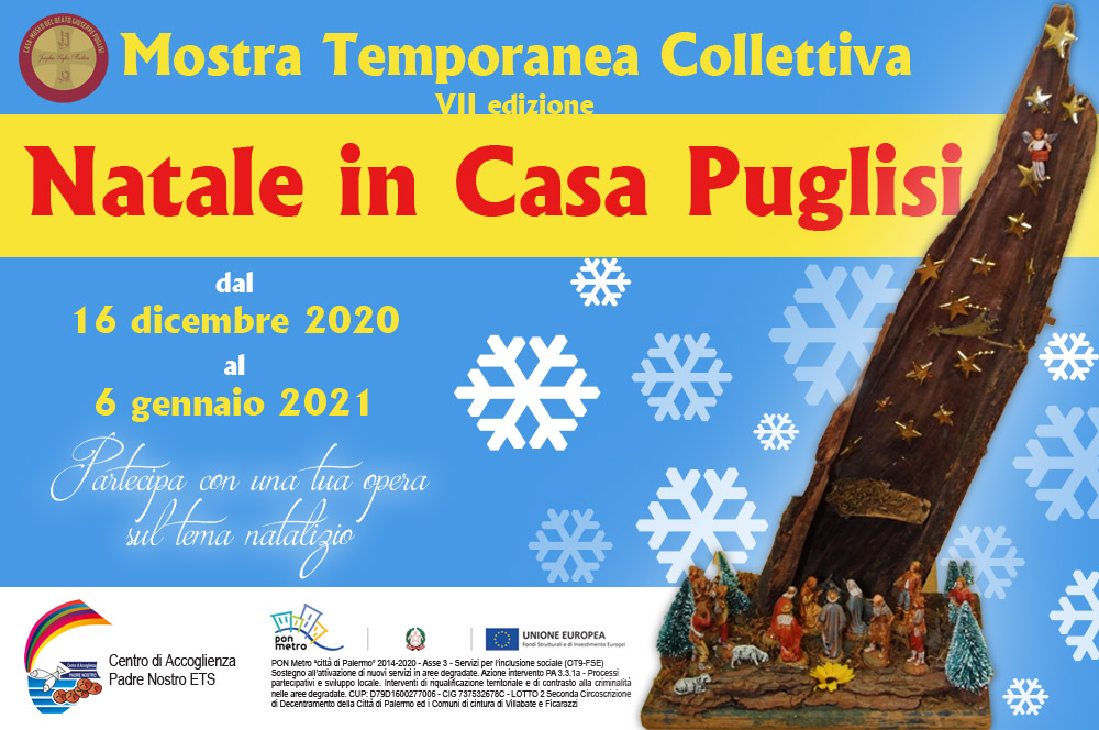 Natale in Casa Puglisi. Settima edizione della Mostra Temporanea Collettiva dal 16 dicembre 2020 al 6 gennaio 2021