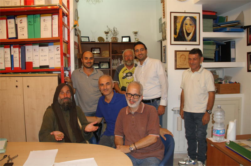 Nella foto: Fratel Biagio, Maurizio Artale e Padre Maurizio Francoforte