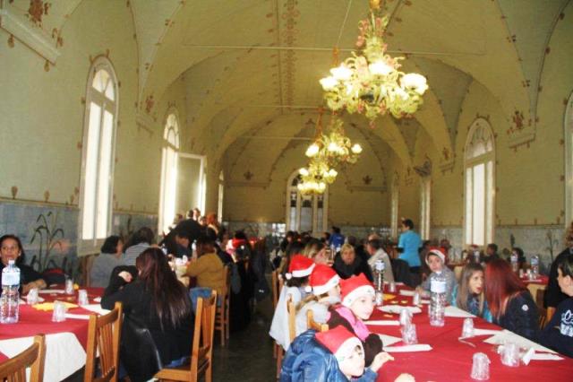 Pranzo di Natale per le famiglie assistite dal Centro Padre Nostro presso l'Educandato Maria Adelaide di Palermo
