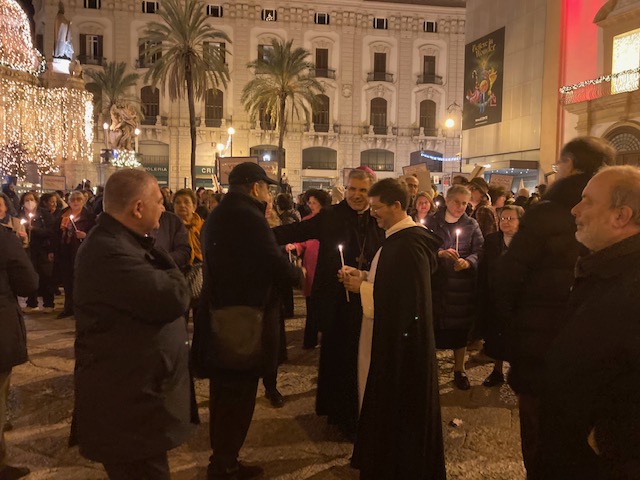 Marcia per la Pace a Palermo giunta alla Chiesa di San Domenico