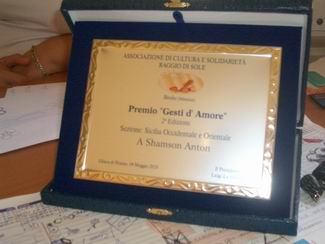 Premio Gesti d'Amore, Associazione Raggio di Sole