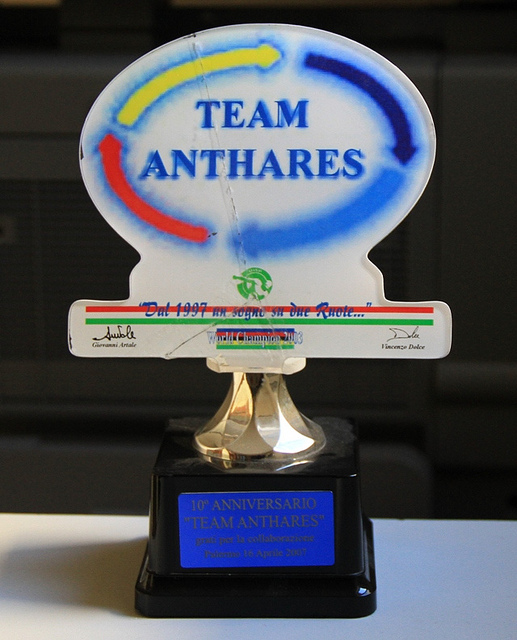 Riconoscimento da parte del Team Anthares
