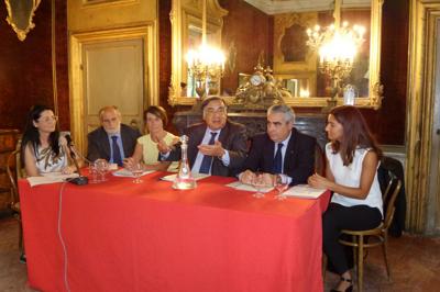 Conferenza stampa con il sindaco di Palermo, Prof. Leoluca Orlando